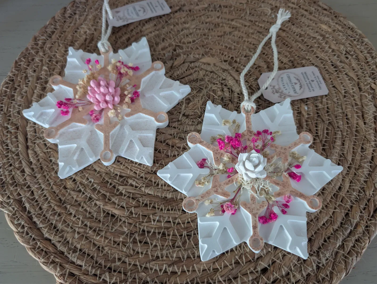 Flocon de neige fleuri